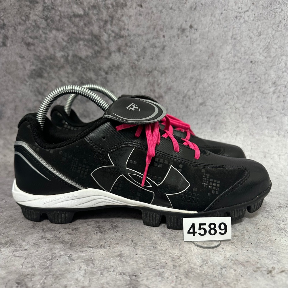 Under Armour Glyde RM CC Softball Cleats Women 8.5 Black Pink 1233552-011 Cleat
